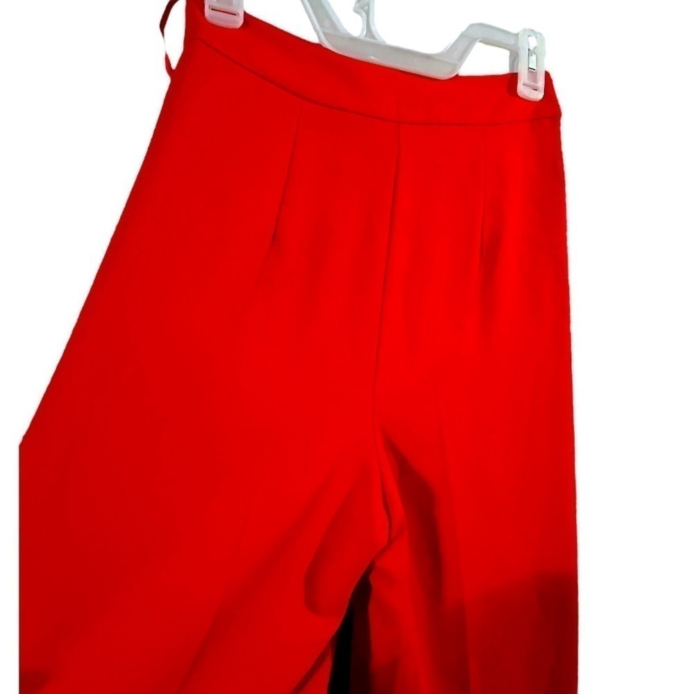NWOT Topshop Rich Red Women's Trousers Size 2 - Picture 7 of 9